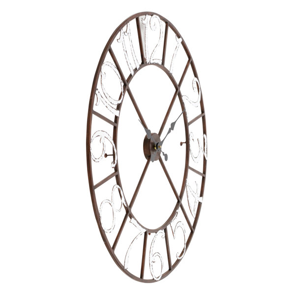 Ophelia & Co. Easterwood Metal Wall Clock & Reviews Wayfair